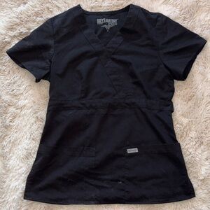 BARCO Grey’s Anatomy Black Short Sleeve Scrub Top